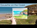 Don't give up! ✶ Gouache plein air on Scotland's coast & talking about the struggles