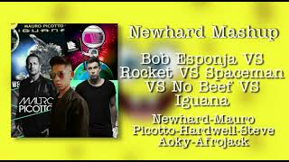 Bob Esponja vs Rocket vs Spaceman vs  No Beef vs Iguana - Newhard Mashup