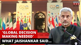 G20 Summit 2023 India | EAM S Jaishankar's Strong Message to Foreign Ministers | World News