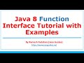 Java 8 Function Interface Tutorial with Examples | Lambda Expression
