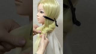 1 Week Fishtail Hairstyle (Sunday) Side Elsa 1週間 フィッシュボーン ヘアアレンジ【Updo Lover】#shorts