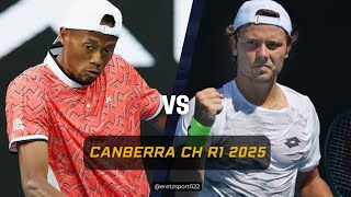 Canberra Challenger 2025 R1: Christopher Eubanks vs. Aleksandar Kovacevic Highlights