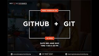 Webinar on Learn Git GitHub in 45 Mins