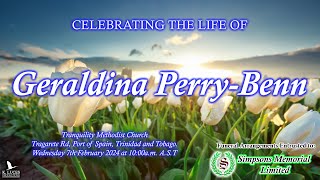 Funeral Service of Geraldina Perry-Benn