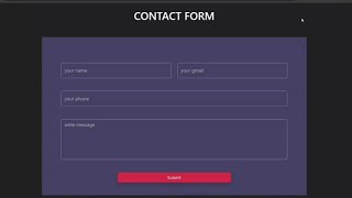 Create a Responsive Contact Form Using Bootstrap 5 | Step-by-Step Tutorial