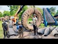 Incredible Making Process of Conveyor Belt from Used Tyres || Work Process