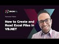 How to Create and Read Excel Files in VB .NET