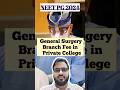 neet pg 2024 counselling | general Surgery fee in private college  #neetpg2024 #neetpgcounselling