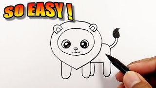 How to draw animals lion | Easy Drawings