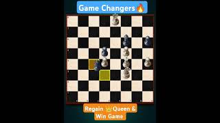 #How to regain 👑Queen and win game #game #chess #pawn #puzzle #chessgame #how #checkmate #puzzle