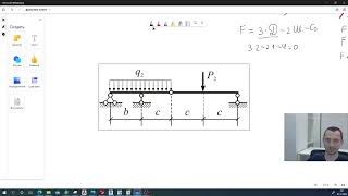 Сопромат и Лира-САПР  Балка с промежуточным шарниром