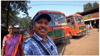 नालासोपारा मंडणगड एसटी बसने कोकणातील गावचा प्रवास 😍| Panvel To Kokan Traveling| S For Satish | Kokan