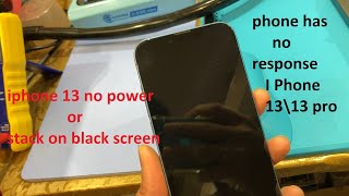 #iphone13 stack on black screen or Hung, won't turn on #apple #iphone #blackscreenfix #repair #ios16