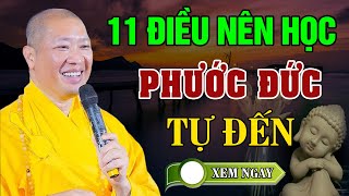 Phật Dạy Làm Theo 11 Điều Này May Mắn Phước Đức Tự Đến_Thầy Thích Thiện thuận