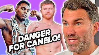 Eddie Hearn says Jermell Charlo A DANGER to Canelo; Reveals how Terence Crawford will get beat!