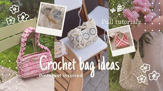 [ENG-ESP] Crochet bags inspo +tutorials - Pinterest Inspired 🎀