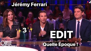 Jérémy Ferrari dans l’émission Quelle Époque ! - EDIT (3/5) - aux côtés de Gabriel Attal.