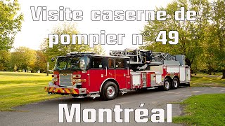 VISITE D'UNE CASERNE  DE POMPIER DE MONTREAL #pompier #montreal