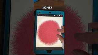 How to make a fluffy brush on procreate digital art app ￼