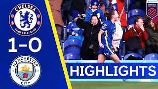 Chelsea 1-0 Man City | Blues Close the Gap at the Top of the Table! | WSL Highlights