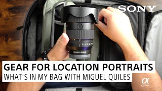 Cameras & Lenses for Location Portraits: What's In My Bag with Miguel Quiles