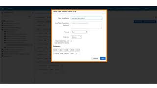 Explore: Creating a Table Schema