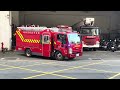 新北市政府消防局救護車救護出勤、消防車火警返隊new taipei city emergency vehicles return to team