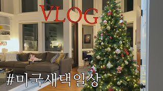 미국이민 vlog 🇺🇸 깐쇼새우, 볶음밥 만들기 / 마트장보기 / 크리스마스 인테리어 / 먹을거 없을 땐 짜장밥 / 마샬 구경 / nst 태동검사 / 미국일상브이로그