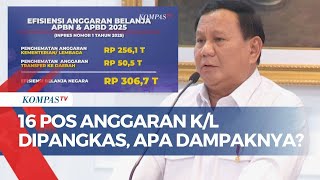 16 Pos Anggaran Kementerian Lembaga Dipangkas, Alokasi Dana Dialihkan ke Program Prioritas