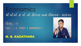 Std 11II EconomicsII Ch6II Lec10II M  B  Kagathara