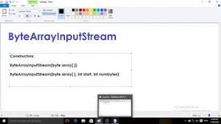 Using ByteArrayInputStream class object in java