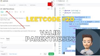LeetCode #20. Valid Parentheses JavaScript Solution #viral