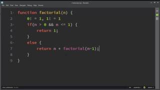 How to Make a Factorial Function in JavaScript by using Recursion