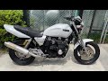 yamaha xjr400 4hm ヤマハ xjr400 wr’s製スリップオンマフラー リアフェンダーレスkit 装備