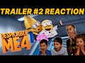 DESPICABLE ME 4 (2024) TRAILER 2 REACTION | Steve Carell Kristen Wiig Will Ferrell  | The Venturas