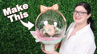 No Cut Bubble Balloon Flower Arrangement Made Easy! (Beginner guide to Bobo Balloons)