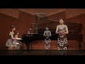 trio concert「星の夜」　c.ドビュッシー作曲　“nuit d étoiles”c.debussy sop. rie ishihara p. satoko tamura