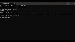 Python is Not Recognized as an Internal or External Command || python --version || py --version