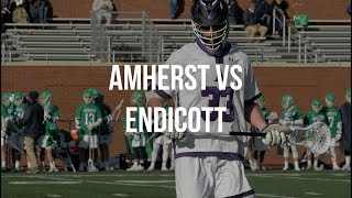 Amherst College Lacrosse vs Endicott [2019 Highlights]