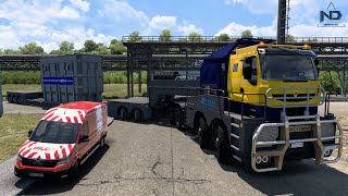 ETS2 Online - Xe Đầu Kéo Siêu Trường Siêu Trọng và Chuyến Hàng 300 Tấn !!