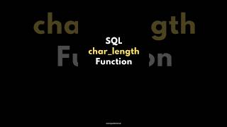 📏 SQL char_length Function: Counting Characters! 🧮