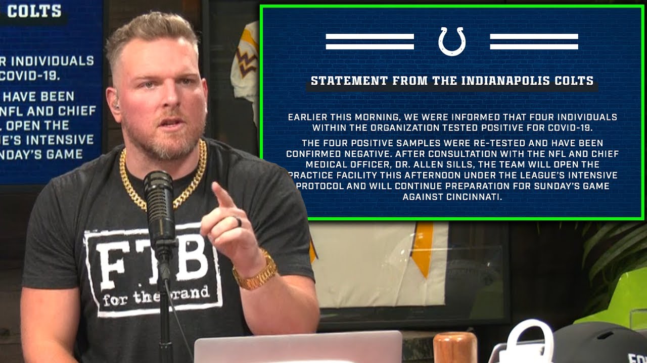 Pat McAfee Reacts To Colts False Positive Tests - YouTube