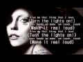 Lady Gaga APPLAUSE LYRICS VIDEO