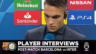 BARCELONA 2-1 INTER | LAUTARO MARTINEZ INTERVIEW: "Details made the difference" [SUB ENG]