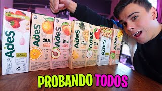 PROBANDO TODOS LOS SABORES DE ADES QUE HAY