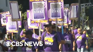 Why city workers in LA are striking for 24 hours