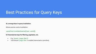 Query Key Best Practices in TanStack Query