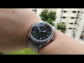 bulova uhf military on shark mesh