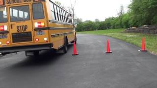 CDL Class B skills - Parallel parking, passenger side (blind side)