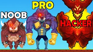 NOOB vs PRO vs HACKER - Tough Man (PIG - DOG - DEMON)